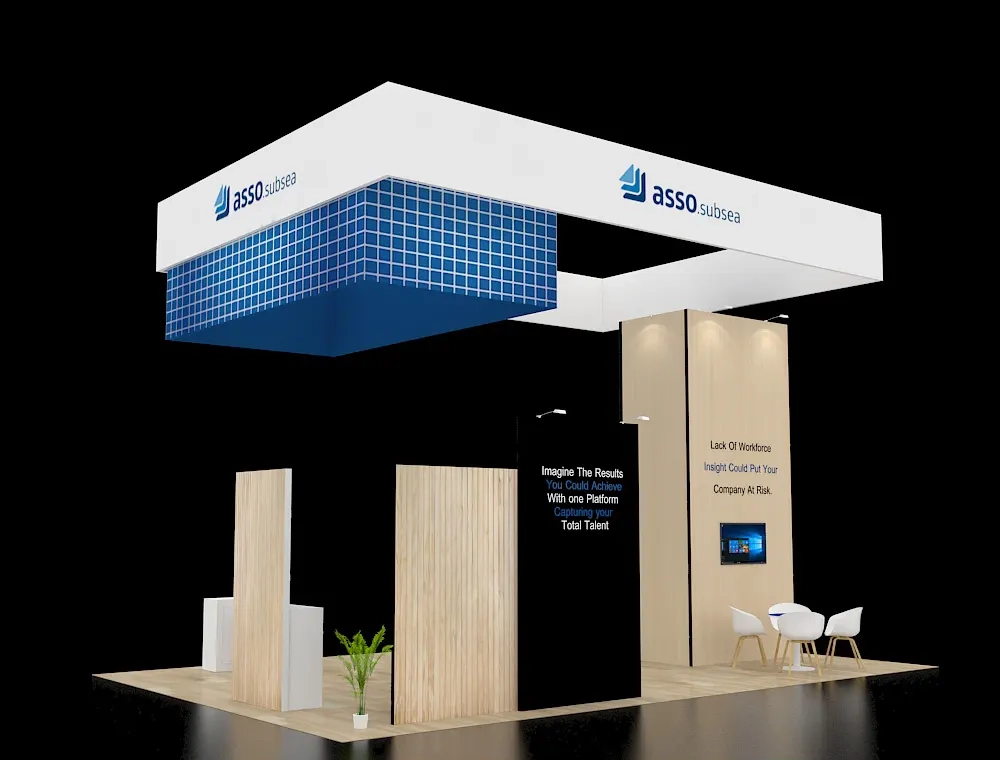 20x30 trade show booth rental design